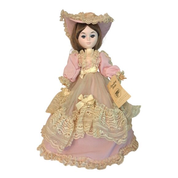 Vintage 90' Bradley Dolls Made In Korea Dressed On The Stand Collectible - Picture 1 of 8